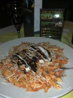 The chef's special pasta with chicken