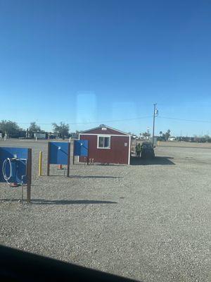 Dump area and filtered water