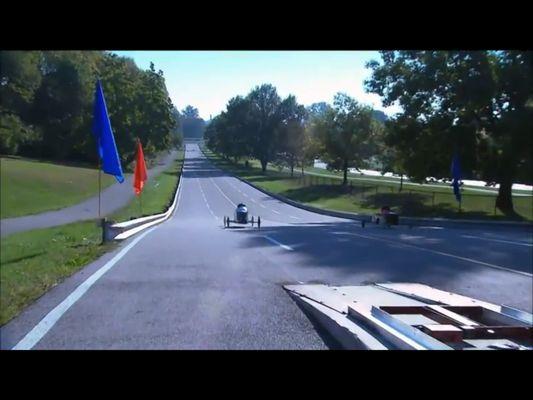 Racing at Soap Box Derby Hill