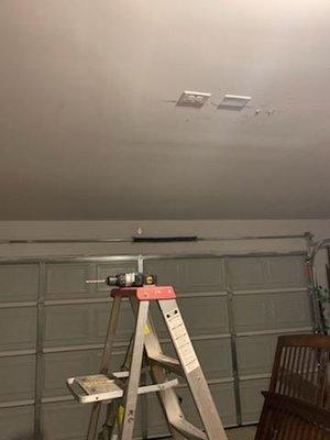 added a garage door opener