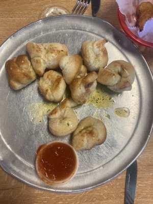 Garlic knots. We ate some