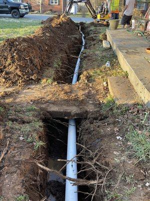 Sewer main replacement