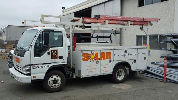 Solar install truck santa rosa