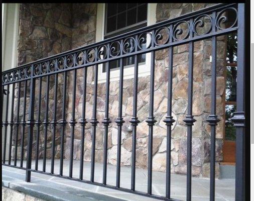 decorative iron railing