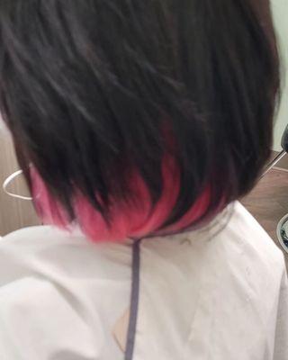 Partial highlights  pink