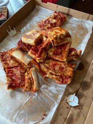 The flipped pizza