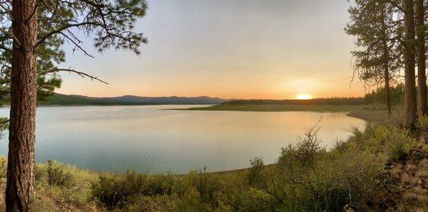 Sunset at Phillip Lake.