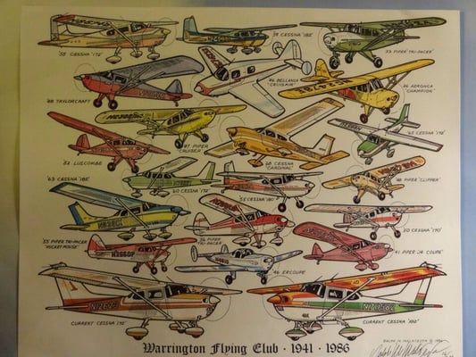 Warrington flying club since 1941 one if the oldest flying clubs in the US. Here are some of our planes