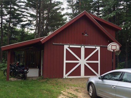 Modified post and beam garage/barn.