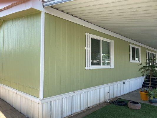 Exterior paint job.