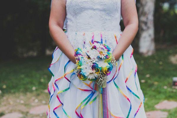 I really loved this detail shot of my dress and bouquet