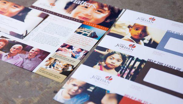 Direct Mail, Graphic Design and photography for Fred Jordan Mission by Michael Berger Creative