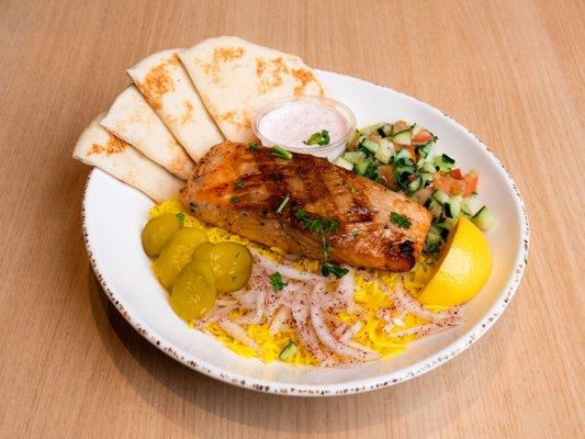 Salmon Bowl with Rice