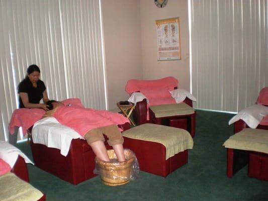 If you prefer the ultimate in relaxation try our foot massage - you wont be able to stay awake!