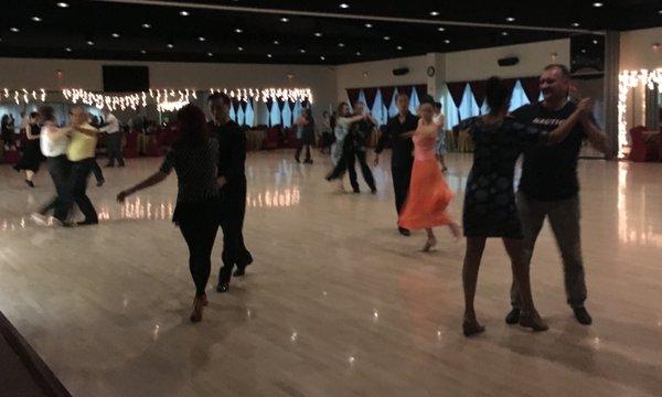 Friday social ballroom dance in Houston at DanceSport Club