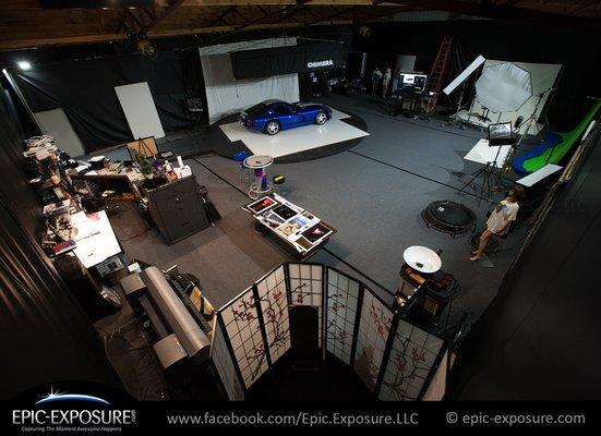 Studio - overhead view