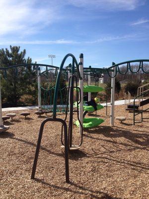 Playground at the frisbee golf