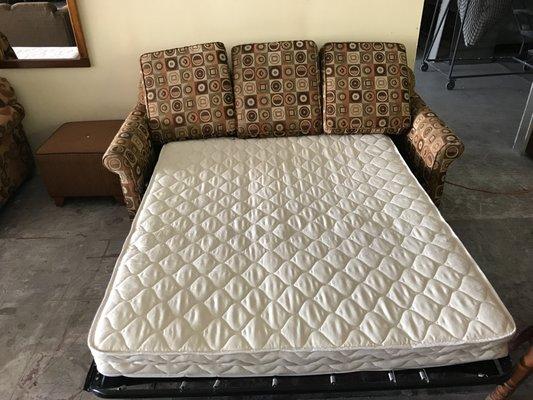 Inexpensive sofa bed $100.00 in two different upholsteries