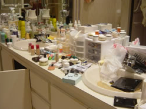 Unorganized Photo of a Bathroom