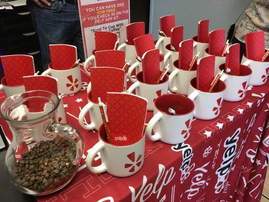 At a yelp event