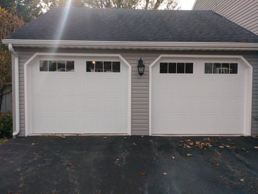 some trim work and paint around the garage doors. selinsgrove pa