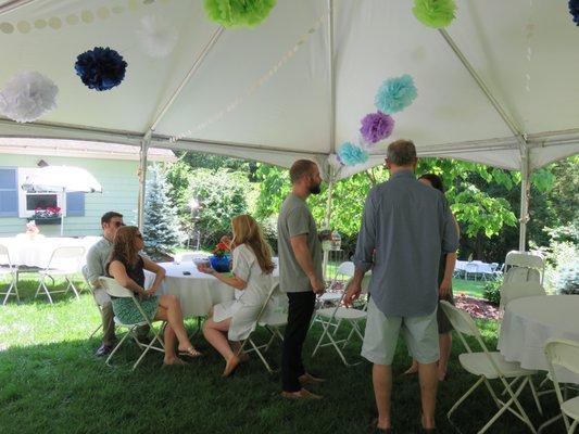 tent and tables