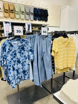 Men's department @ Old Navy