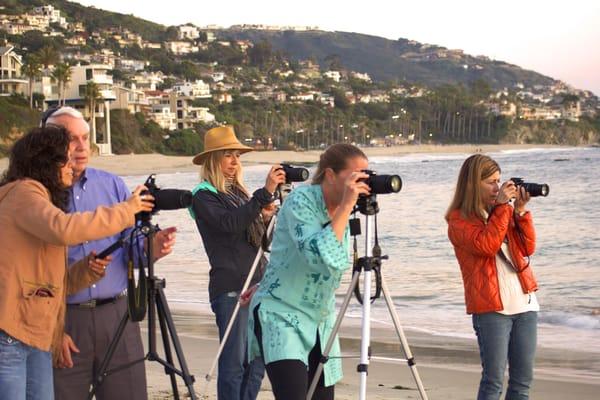 Digital Photography Walking Workshop at the Beach in Laguna Beach