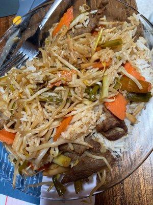 Beef and Bean Sprouts