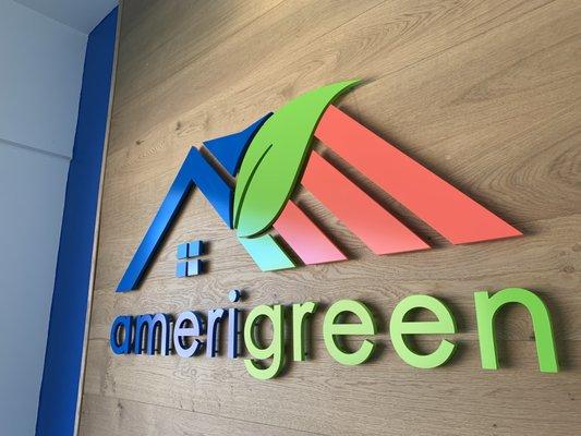 AmeriGreen HQ Lobby Sign