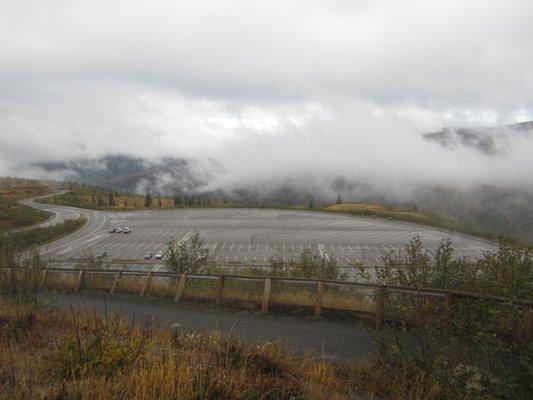 Nice large parking lot.