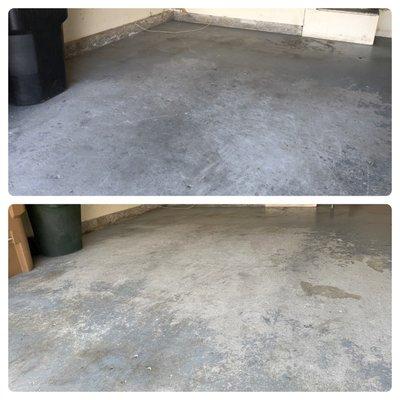 Before and after photos (power washing)