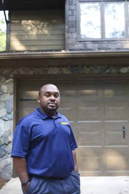 Happy Client after fixing his garage door issues