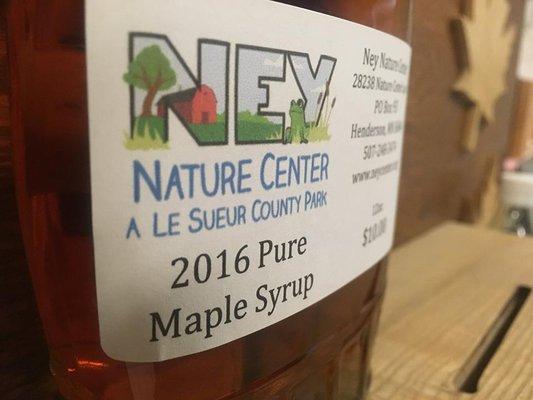 REAL Maple Syrup for Sale at the Ney Nature Center!