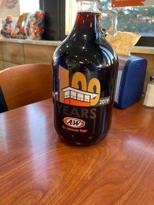 Jug of root beer