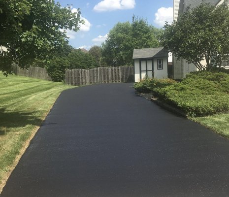 Customer requested 2 layers of sealer to be applied to their driveway.