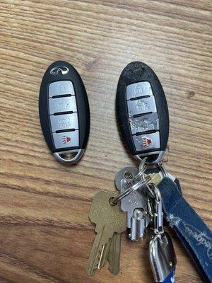 Replacing a damaged key fob