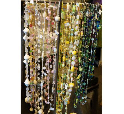 I probably have near 100 necklaces, many with beads I made about 20 years ago...not much room to make more.