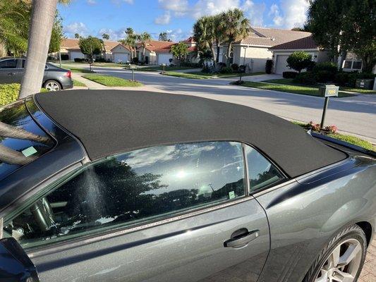 2012 Camaro top after Factory bulletin repair