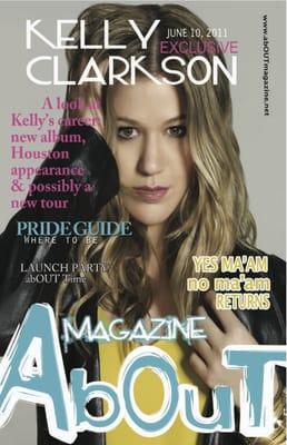 Kelly Clarkson on the Cover of AbOUT Magazine