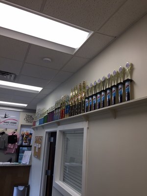 All their trophies