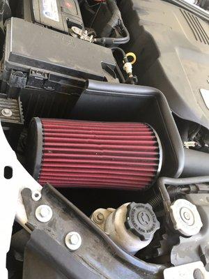 Cold air intake installed March