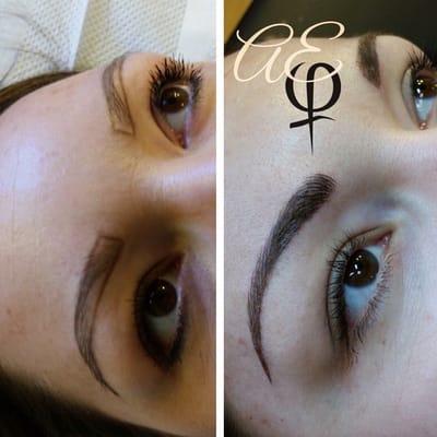 Before & After Microblading | Artist: Alana Everett