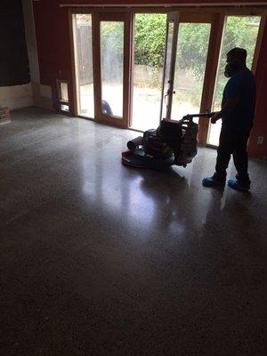 A residential floor we did a long time ago in Santa Cruz for a friend.