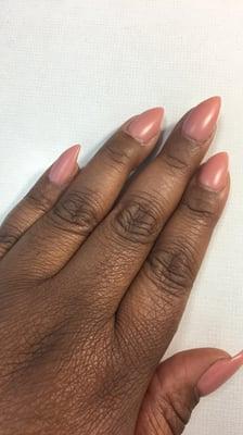 Gel matte nails in nude