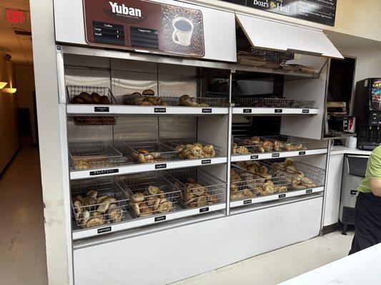 Wide variety of bagels