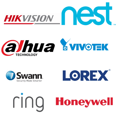 We work with all brands to ensure your setup meets your exact security needs. Here's a sample of the brands we partner with.