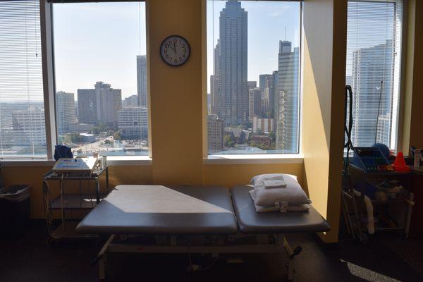 Some of the best views of Atlanta.  Who would not like to do rehab overlooking the skyline?