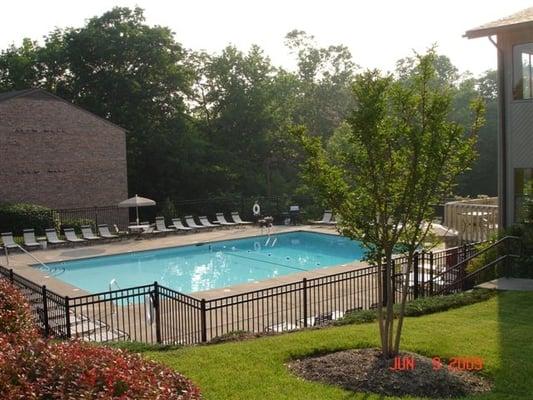 Our pool is open seasonally and is excessable to all of our residents!