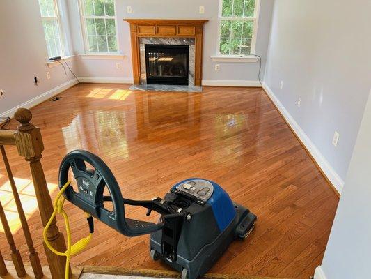 Professional wood floor cleaning services!